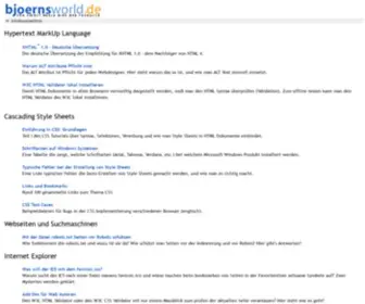 Bjoernsworld.de(The smart world wide web resource) Screenshot