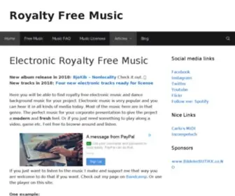 Bjokib.com(Royalty Free Music for Creators) Screenshot