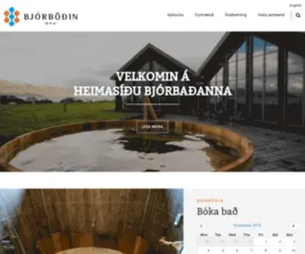 Bjorbodin.is(Bjórböðin) Screenshot