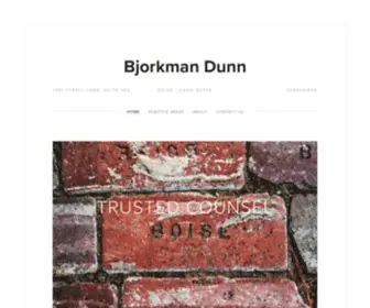 Bjorkmandunn.com(Bjorkman Dunn) Screenshot