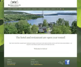 Bjorkudden.se(Hotell & Restaurang i Kramfors vid Höga kusten) Screenshot