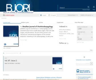 Bjorl.org.br(Brazilian Journal of Otorhinolaryngology) Screenshot