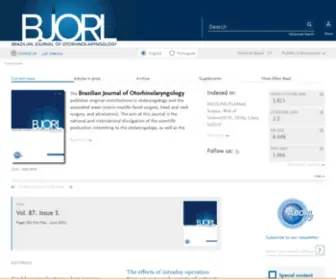 Bjorl.org(Brazilian Journal of Otorhinolaryngology) Screenshot