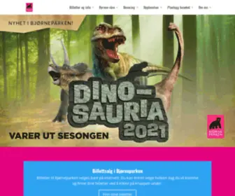 Bjorneparken.no(Dyrepark med norske rovdyr) Screenshot