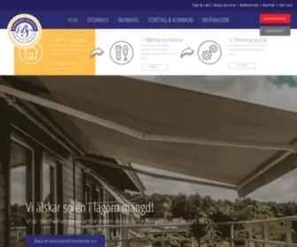 Bjornerods.se(Markiser &amp; solskydd från Björneröd i Göteborg) Screenshot