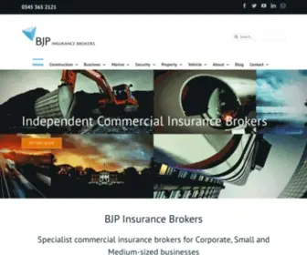 Bjpinsure.com(BJP Commercial Insurance Brokers) Screenshot