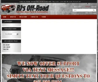 Bjsoffroad.com(BJ's Off) Screenshot