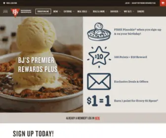 BJSpremierrewards.com(BJ's Restaurants and Brewhouse) Screenshot
