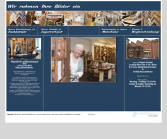 BK-Bilderrahmen.de(BK Bilderrahmenfabrik Kolmer) Screenshot