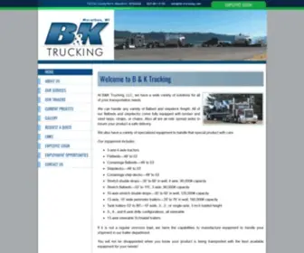 BK-Trucking.com(B&K Trucking) Screenshot