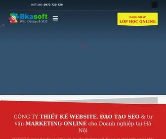 Bkasoft.com(Thiết kế website và đào tạo SEO Content Automation) Screenshot