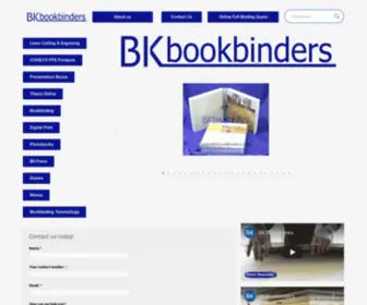 Bkbookbinders.co.za(BK Bookbinders) Screenshot