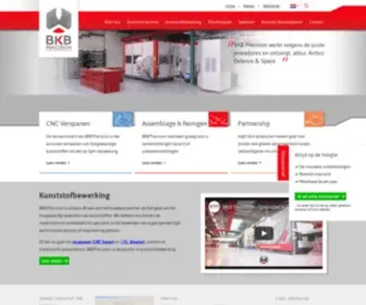 BKBprecision.com(Specialist in kunststof bewerken) Screenshot