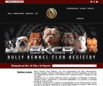 BKCrdogs.com(Bully Kennel Club Registry) Screenshot