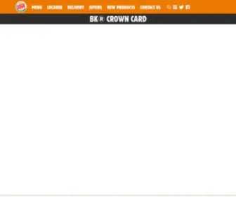 BKcrowncard.com(Burger King) Screenshot