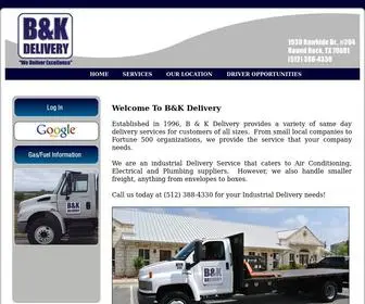 Bkdelivery.com(B&K Delivery) Screenshot