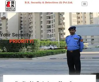 Bkdindia.com(BK Security & Detective Pvt) Screenshot