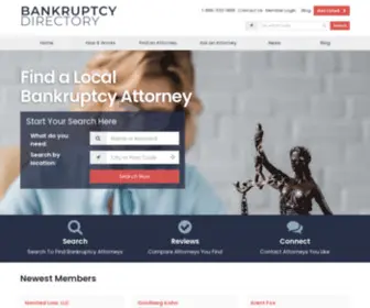 Bkdirectory.com(Bankruptcy Attorney Directory) Screenshot