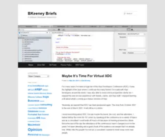 Bkeeneybriefs.com(BKeeney Briefs) Screenshot