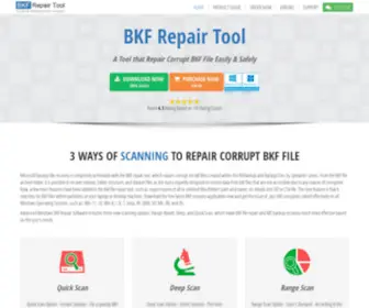 BKfrepairtool.com(BKF Repair Tool to Recover Corrupt MS BKF Files) Screenshot