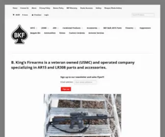 Bkingsfirearms.com(B. King's Firearms is a veteran owned (USMC)) Screenshot