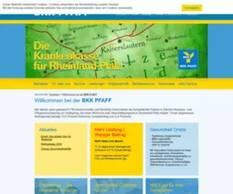 BKK-Pfaff.de(BKK PFAFF) Screenshot