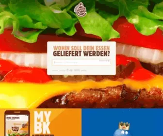 Bklieferservice.de(Der BURGER KING® Lieferservice in Deiner Nähe: WHOPPER®) Screenshot