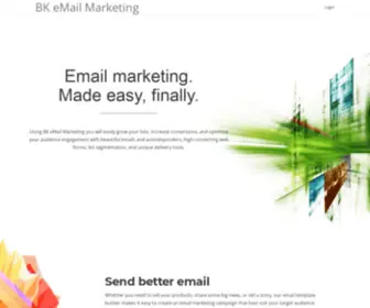 Bkmailpro.com(BK eMail Marketing) Screenshot