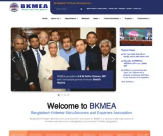 Bkmea.com(Bangladesh Knitwear Manufacturers and Exporters Association (BKMEA)) Screenshot