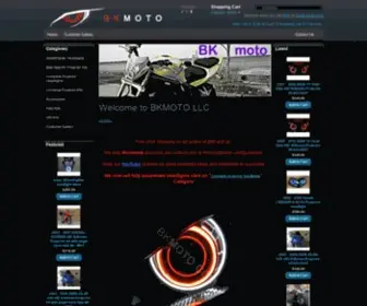 Bkmoto.com(BKmoto Your source for custom projector halo retrofitted StreetFigher headlights and quality bolt on hid projectors kits) Screenshot