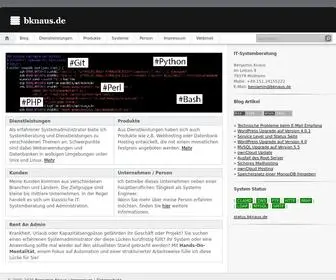 Bknaus.de(bknaus) Screenshot