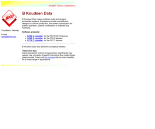 BKND.com(B Knudsen Data) Screenshot