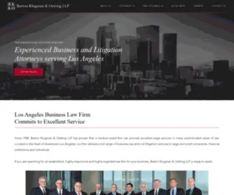 Bkolaw.com(Barton, Klugman & Oetting LLP) Screenshot