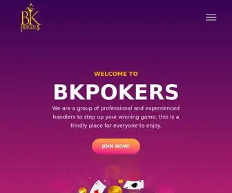 Bkpokers.com Screenshot