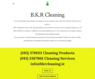 BKRcleaning.ie(B.K.R Cleaning) Screenshot