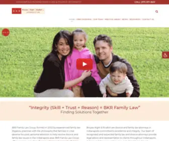 BKrfamilylaw.com(Indianapolis Divorce Attorneys) Screenshot