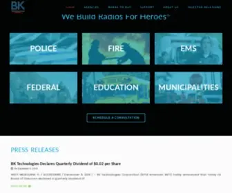 Bktechnologies.com(BK Technologies) Screenshot