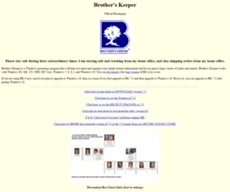 Bkwin.org(Brother's Keeper genealogy software) Screenshot