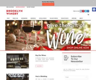 Bkwinery.com(Brooklyn Winery) Screenshot