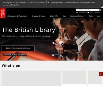 BL.uk(The British Library) Screenshot