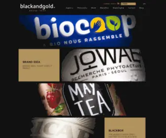 Black-AND-Gold.com(Consulting agency specialising in consumer branding) Screenshot