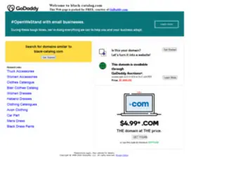 Black-Catalog.com(Forsale Lander) Screenshot