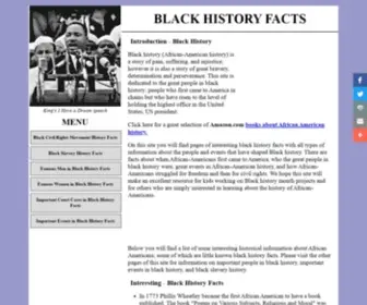 Black-History-Facts.com(Black History) Screenshot