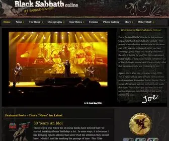Black-Sabbath.com(Black Sabbath Online) Screenshot