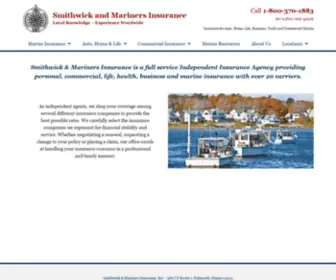 Blackadarmarine.com(Smithwick & Mariners Insurance) Screenshot