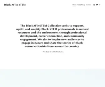 Blackafinstem.com(Black AF In STEM) Screenshot