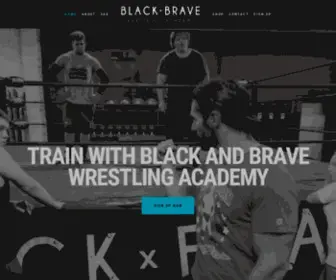 Blackandbravewrestling.com(Black and Brave Wrestling Academy) Screenshot