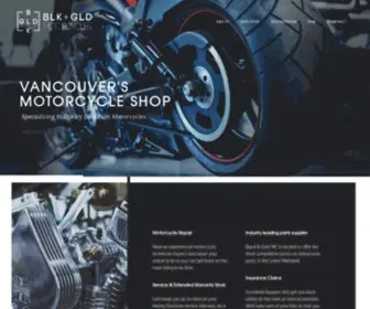 Blackandgoldmc.com(Vancouver's Motorcycle Repair Shop) Screenshot