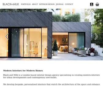 Blackandmilk.co.uk(London Interior Designers) Screenshot