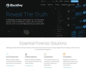 Blackbagtech.com(BlackBag) Screenshot